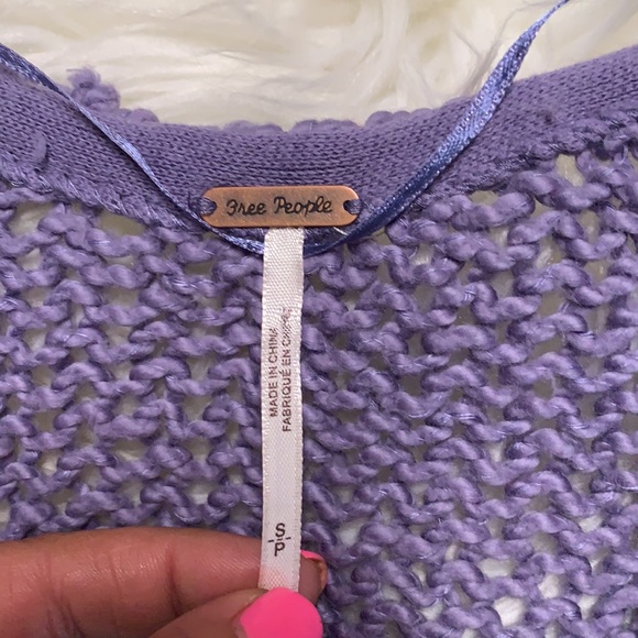 FREE PEOPLE Light weight knit crop sweater - Picture 2 of 3